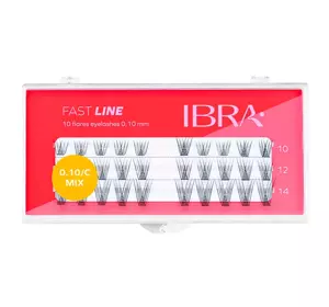 IBRA FAST LINE TUFTS EYELASHES BLACK MIX