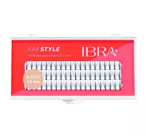 IBRA KIM STYLE INDIVIDUAL LASHES BLACK 10MM