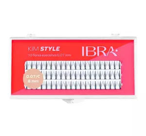 IBRA KIM STYLE INDIVIDUAL LASHES BLACK 8MM