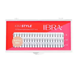 IBRA KIM STYLE INDIVIDUAL LASHES BLACK MIX