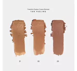 INGLOT FREEDOM SYSTEM TAN FEELING CREAM BRONZER 21 6.7G