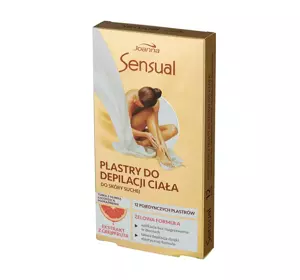 JOANNA SENSUAL BODY GEL WAX STRIPS FOR SENSITIVE SKIN GRAPEFRUIT 12 PIECES