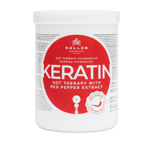 KALLOS KJMN KERATIN HOT THERAPY HAIR MASK HOT PEPPER EXTRACT 1000ML