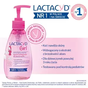 LACTACYD GIRL INTIMATE HYGIENE GEL FOR DELICATE AND SENSITIVE SKIN WITH A PUMP 200ML