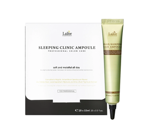 LA'DOR SNAIL MOISTURIZING NIGHT LEAVE IN AMPOULE 20x20ML