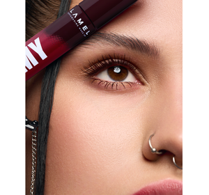 LAMEL FLAMY MASCARA BURGUNDY COLOR 8ML