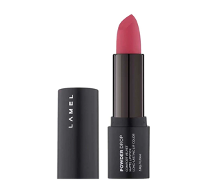 LAMEL POWDER DROP LONG-LASTING MATTE LIP LIPSTICK 406 TULIP FLEUR 3.8G