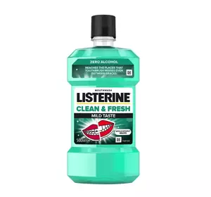 LISTERINE CLEAN & FRESH MOUTHWASH MILD TASTE 500ML