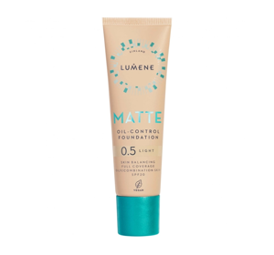 LUMENE MATTE CONTROL FACE FOUNDATION 0.5 LIGHT 30ML