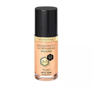 MAX FACTOR FACEFINITY ALL DAY FLAWLESS 3IN1 VEGAN FOUNDATION W44 WARM IVORY 30ML 