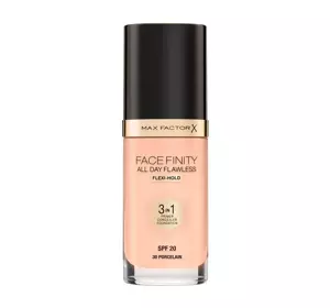 MAX FACTOR FACEFINITY ALL DAY FLAWLESS FOUNDATION 3IN1 30 PORCELAIN 30ML