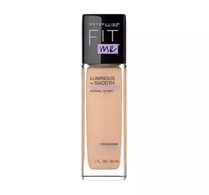 MAYBELLINE FIT ME LUMINOUS + SMOOTH FOUNDATION 125 NUDE BEIGE 30ML 