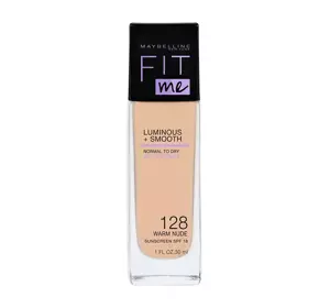 MAYBELLINE FIT ME LUMINOUS + SMOOTH FOUNDATION 128 WARM NUDE 30ML 