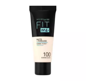 MAYBELLINE FIT ME MATTIFYING FOUNDATION 100 WARM IVORY 30ML 