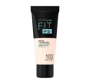 MAYBELLINE FIT ME MATTIFYING FOUNDATION 102 FAIR IVORY 