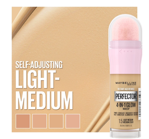 MAYBELLINE INSTANT ANTI AGE PERFECTOR 4IN1 ILLUMINATING FOUNDATION 1.5 LIGHT MEDIUM 20ML