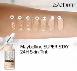 MAYBELLINE SUPER STAY 24H SKIN TINT ILLUMINATING FOUNDATION 6 30ML