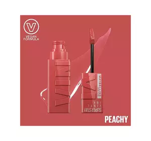 MAYBELLINE SUPERSTAY VINYL INK VINYL LIPSTICK 15 PEACHY 4.2ML