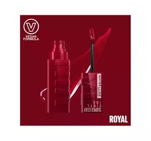 MAYBELLINE SUPERSTAY VINYL INK VINYL LIPSTICK 55 ROYAL 4.2ML