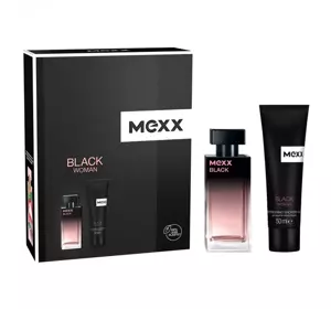 MEXX BLACK WOMAN EAU DE TOILETTE SPRAY 30ML + GEL 50ML