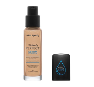 MISS SPORTY NATURALLY PERFECT SERUM FACE FOUNDATION 40 30ML