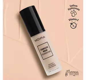 MOIRA COMPLETE WEAR LONGWEAR FACE FOUNDATION 150 BARELY BEIGE 30ML