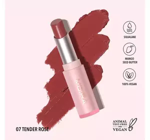 MOIRA SIGNATURE CREAMY LIPSTICK 07 TENDER ROSE 3.2G