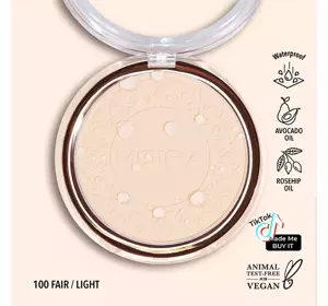 MOIRA SOFT FOCUS WATERPROOF MAKE-UP SETTING POWDER 100 FAIR/LIGHT 11.5G