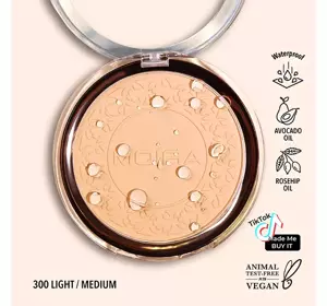 MOIRA SOFT FOCUS WATERPROOF MAKE-UP SETTING POWDER 300 LIGHT/MEDIUM 11.5G