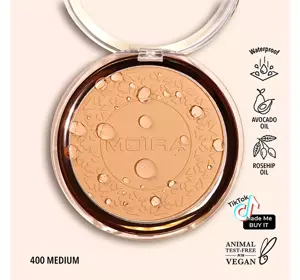 MOIRA SOFT FOCUS WATERPROOF MAKE-UP SETTING POWDER 400 MEDIUM 11.5G