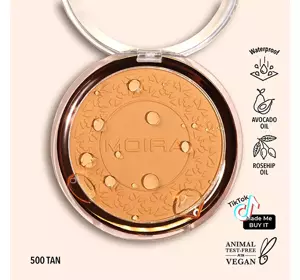 MOIRA SOFT FOCUS WATERPROOF MAKE-UP SETTING POWDER 500 TAN 11.5G