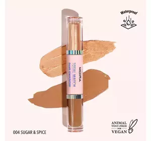 MOIRA TOTAL MATCH DUAL-ENDED LIQUID EYESHADOW 04 SUGAR&SPICE 3G