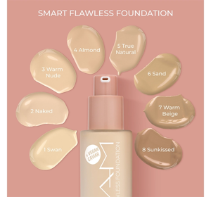 NAM SMART FLAWLESS FOUNDATION FACE FOUNDATION 02N NAKED 30ML