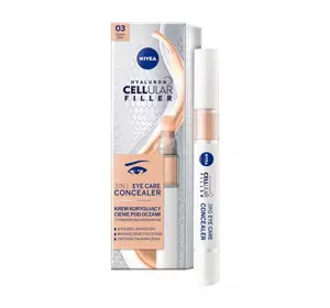 NIVEA CELLULAR HYALURON FILLER 3IN1 EYE CARE CONCEALER 03 DARK 4ML