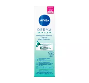 NIVEA DERMA SKIN CLEAR NIGHT EXFOLIATOR 40ML