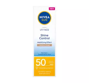 NIVEA SUN SHINE CONTROL MATTIFYING FACE CREAM SPF 50 50ML