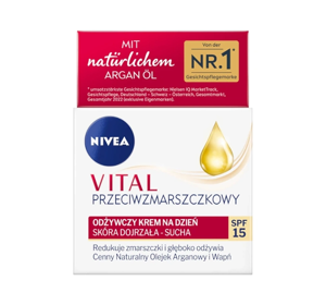 NIVEA VITAL ANTI-AGING NOURISHING DAY CREAM SPF15 FOR MATURE AND DRY SKIN 50ML