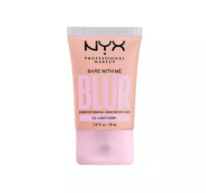 NYX PROFESSIONAL BARE WITH ME BLUR TINT FOUNDATION 03 LIGHT IVORY 30ML