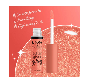 NYX PROFESSIONAL MAKEUP BUTTER GLOSS BLING LIP GLOSS  02 DRIPPED OUT 8ML