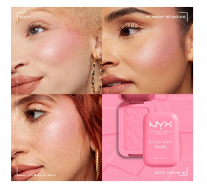 NYX PROFESSIONAL MAKEUP BUTTERMELT COMPACT BLUSH 02 BUTTA TOGETHER 5G