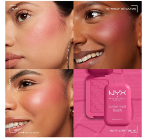 NYX PROFESSIONAL MAKEUP BUTTERMELT COMPACT BLUSH 07 BUTTA WITH TIME 5G