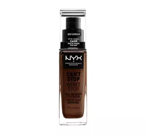 NYX PROFESSIONAL MAKEUP CAN'T STOP WON'T STOP COVERING FOUNDATION 24 DEEP ESPRESSO 30ML