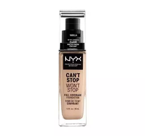 NYX PROFESSIONAL MAKEUP CAN'T STOP WON'T STOP FULL COVERAGE FOUNDATION 06 VANILLA 30ML