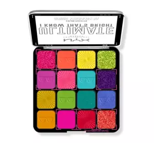 NYX PROFESSIONAL MAKEUP ULTIMATE EYESHADOW PALETTE I KNOW THAT'S BRIGHT 12.8G