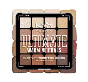 NYX PROFESSIONAL MAKEUP ULTIMATE EYESHADOW PALETTE WARM NEUTRALS 12.8G