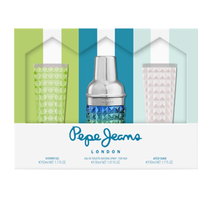 PEPE JEANS COCKTAIL EDITION FOR HIM EAU DE TOILETTE SPRAY 30ML + GEL 50ML + AFTERSHAVE 50ML