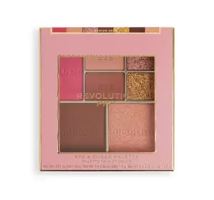 REVOLUTION PRO ICONIC EYE & CHEEK PALETTE MEDIUM DEEP 12G