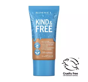 RIMMEL KIND & FREE FACE FOUNDATION 210 GOLDEN BEIGE 30ML