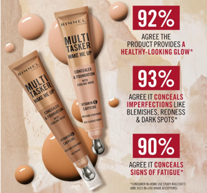 Rimmel Multi-Tasker Wake Me Up Concealer and Foundation 2in1 040 Ivory 20ml