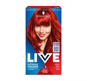 SCHWARZKOPF LIVE INTENSE COLOR PERMANENT HAIR DYE 035 REAL RED